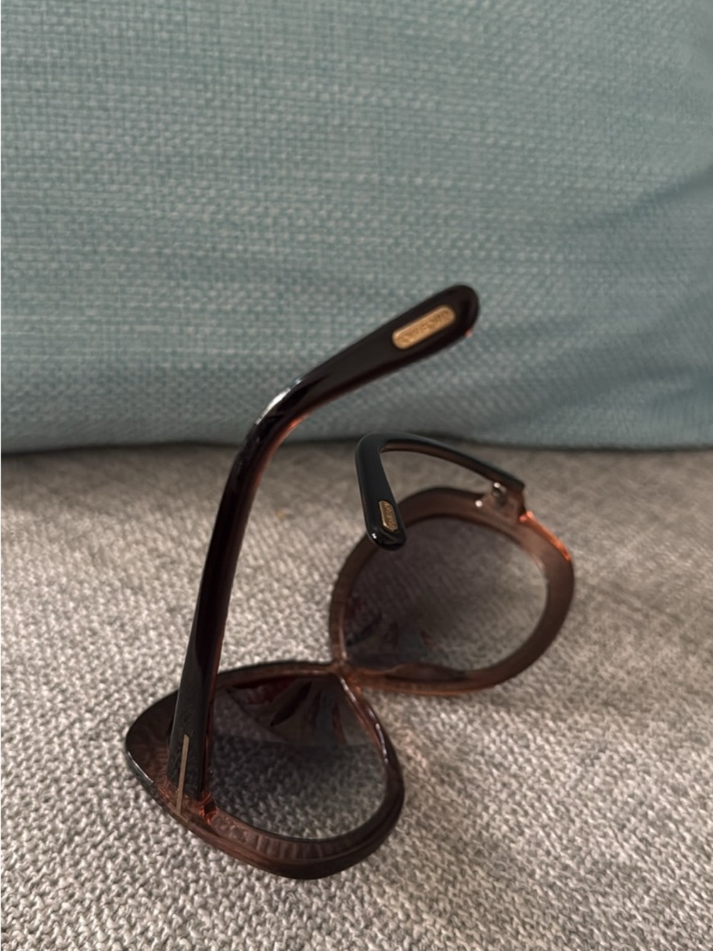 Vintage Tom Ford Translucent Brown Oversized Sunglasses - Picture 3 of 5